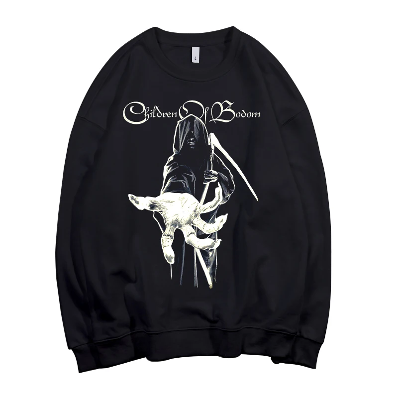 Bloodhoof Children of bodom Мощность металлический ремешок в стиле унисекс с круглым вырезом хлопковый свитшот азиатские Размеры - Цвет: style2