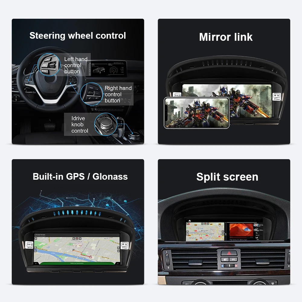 EBILAEN Android 10 автомобильный DVD GPS плеер для BMW 5 серии E60 E61 E62 E63 3 E90 E91 CCC/CIC навигация
