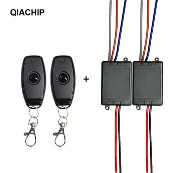 

QIACHIP 433Mhz Universal Wireless Remote Control Switch DC 12V 24V 1CH relay Receiver Module With 1 channel Remote Transmitter