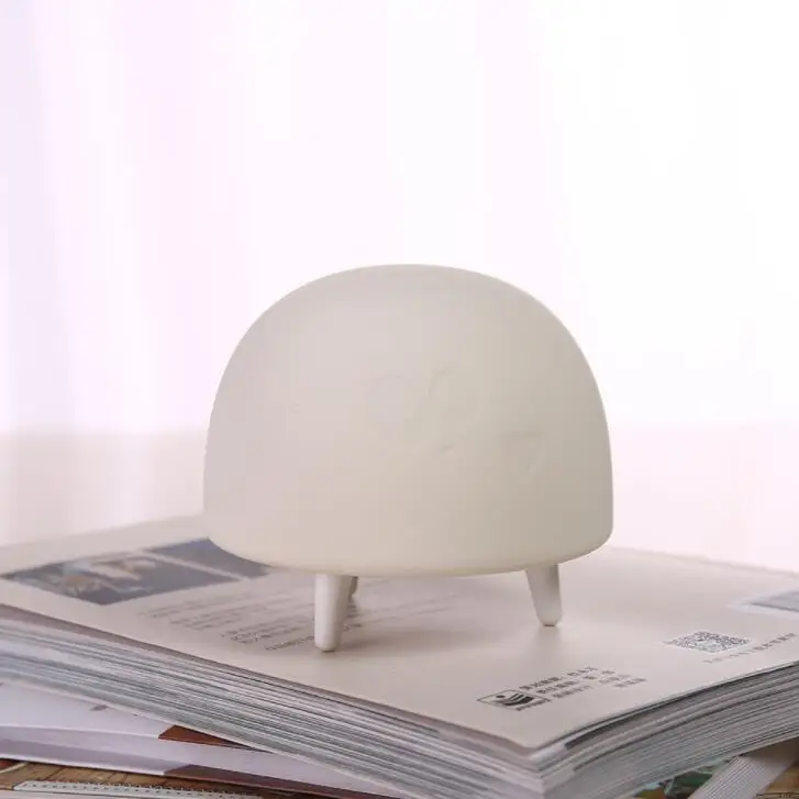 USB зарядный силиконовый Ночной светильник, модный светодиодный мультяшный ночной Светильник