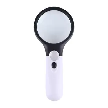 

3 LED Light 45X Magnifier Home Office Reading Jewelry Newspaper Watch Map Loupe