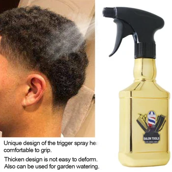 

Barber 350ML Electroplate Hairdressing Spray Empty Bottle Refillable Mist Bottle Salon Hair Tools Water Sprayer Care Tools