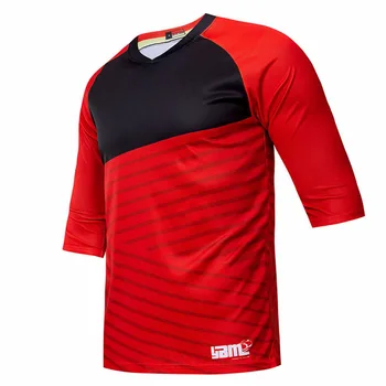 

YBM black red mtb Enduro cycling maillot offroad motocross bmx bike jerseys summer downhill short clothes dh tshirt hot
