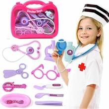 Дети медицинской играет Забавные игрушки нетоксичный исследование носить Чехол Набор образования ролевая игра притворяться врач-медсестра игрушка медицинский подарочный набор
