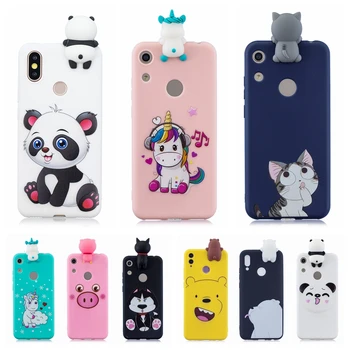 

3D Case on for etui Huawei Honor 9A 9C 9S 9X Case Kawaii Unicorn Panda Silicone Cover Honor 8A 8C 8X 8S 7A dua-l22 7C Pro Casa