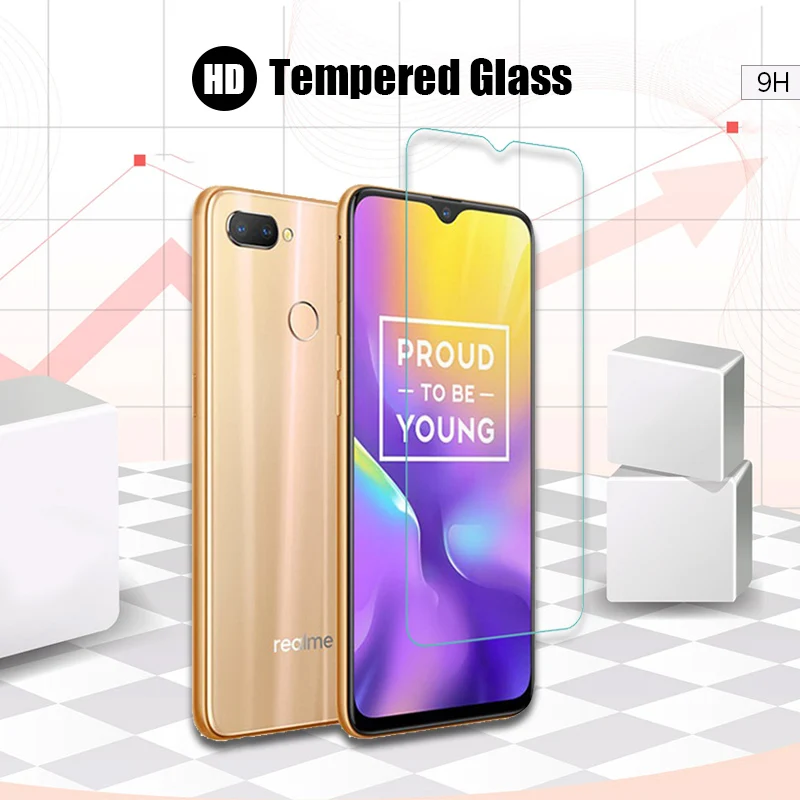 Screen Protector For Realme X XT X2 Pro X3 Tempered Glass U1 Q C1 C2 C3 C11 C3i HD Transparent | Мобильные телефоны и