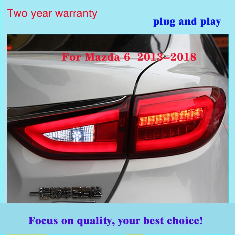 Задний светильник s для Mazda 6 Mazda6 Atenza задний 2013-2018 светодиодный DRL ходовой