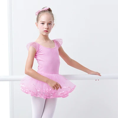 HB3124-Pink По выгодной цене с доставкой, для девочек, для балета Платье-пачка расшитое блестками белое балетное трико балетное платье костюм для гимнастики без рукавов, Купальник для Танцы - Цвет: HB3124-Pink