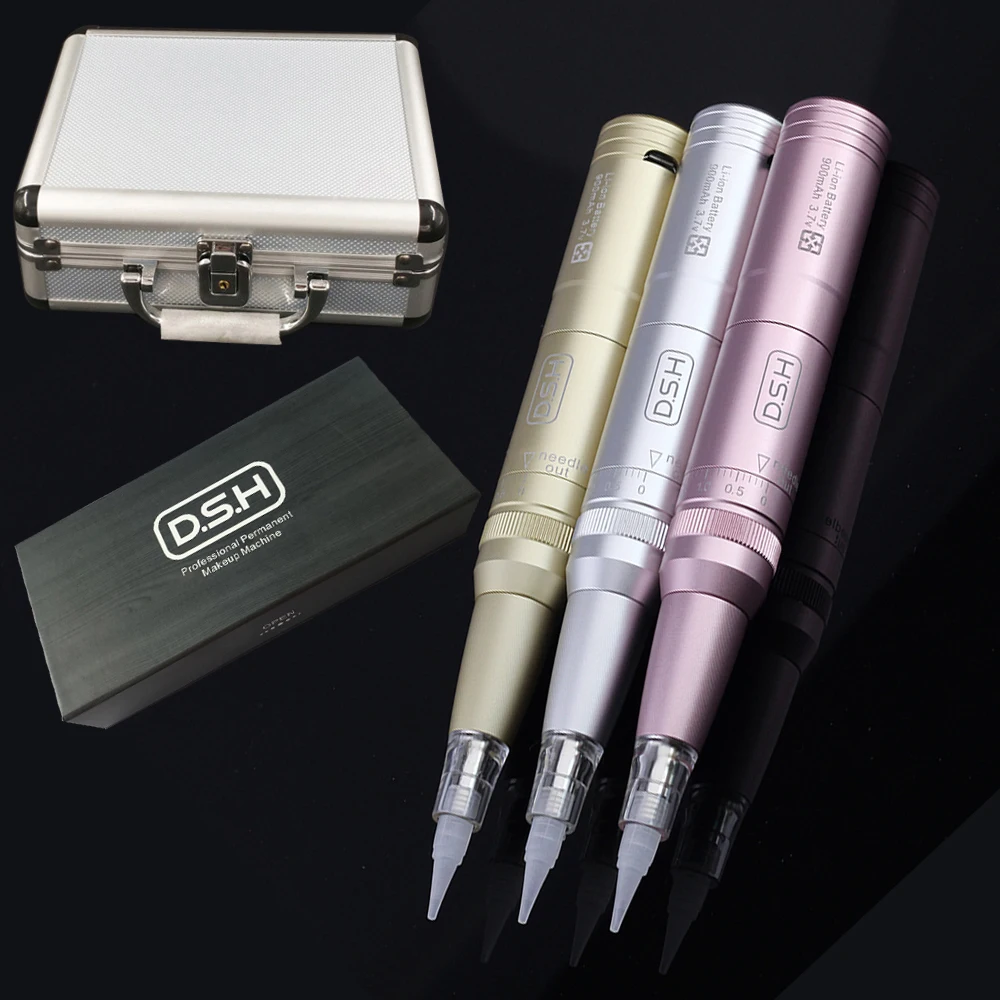 Tattoo Machine Permanent Makeup Machine Pen Tattoo Tktx Machine Con Batteria Sopracciglio Eyeliner Labbra Tattoo Cap Needles