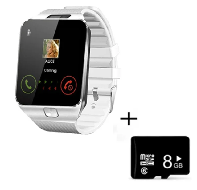 2021 New Digital Touch Screen Smart Watch DZ09 Q18 With Camera Bluetooth WristWatch SIM Card For Ios Android Phones Bracelet 6
