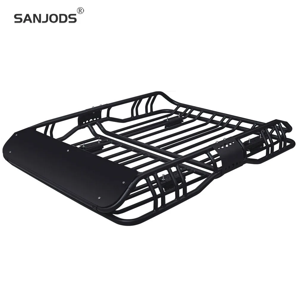 SANJODS коробка для крыши большая емкость багажник алюминиевая 220 фунтов стильная и
