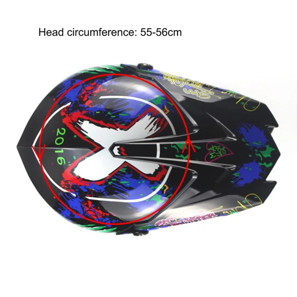 Breathable Motorcycle Helmet 3PCS/SET M/L/XL Lightweight Full Face Racing Motorcycle Safety Unisex ABS Shell Motorbike Helmet