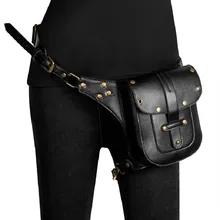 

Fashionable Fanny Pack New European American Trend Single Shoulder Crossbody Bag Steam Punk Rock Motorcycle Neutral Fanny Pack