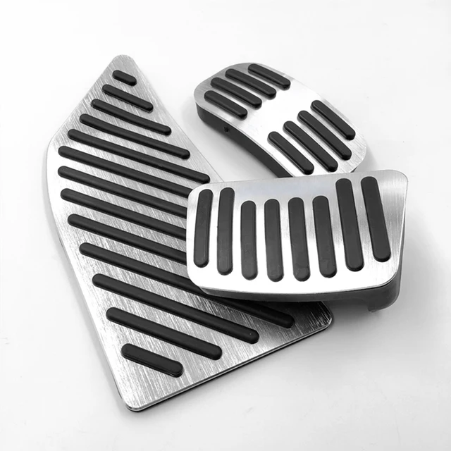 Car Parts Car Fuel Foot Pedal Brake Pedal Cover For Toyota Corolla 2019 2020 Aluminum Alloy Car Accessories AT 3pcs Silver