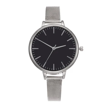 

Elegant Women Business Watches Simple Alloy Mesh Strap Quartz Watches LL@17