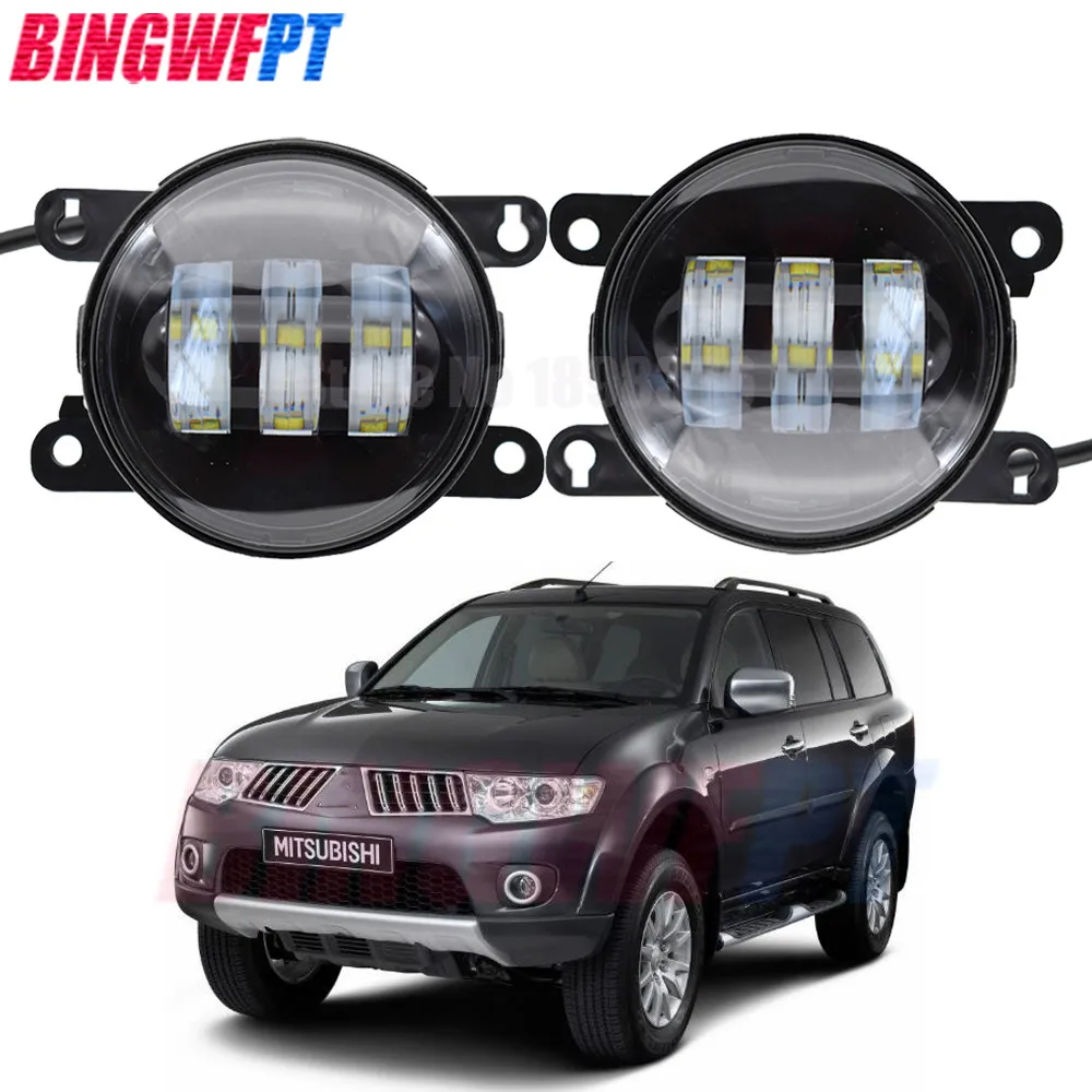 

2PCS Leds Chips LED Fog Light Lamp 12V H11 For Mitsubishi Pajero Montero Sport 2008-2014 H11 12V Halogen Fog Lights