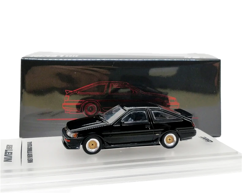 1: 64 INNO64 Toyota Corolla levin AE86 черный Ограниченная серия литой модельный автомобиль