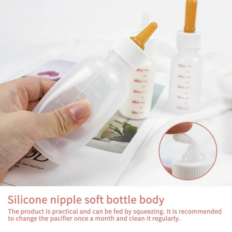 Dog Water Bottle Puppy Kitten Feeding Bottle Set Pet Dog Cat Bady Nursing Water Milk Feeder Newborn