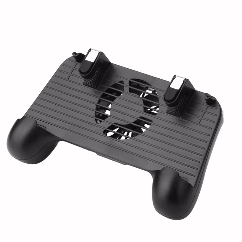 Black F1 PUBG контроллер игровой геймпад джойстик охлаждающий вентилятор L1 R1 триггер стрельба бесплатно огонь геймпад для iPhone Android мобильный телефон - Цвет: Black