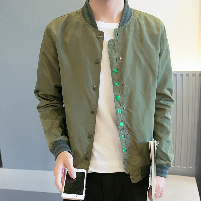 

2018 Men Korean-style Trend Jacket Men's Spring Fashion Youth Solid Color Casual Coat Men Jacket Fashion