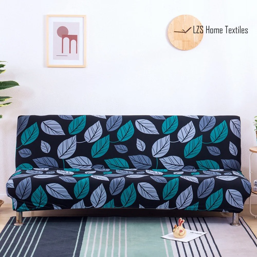 

Sofa Bed Cover Universal Armless Folding Modern seat slipcovers stretch covers cheap Couch Protector Elastic Futon Spandex Cover