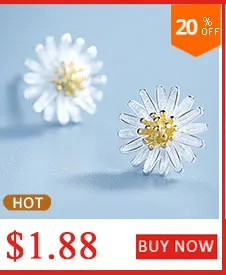 JIANERY New 925 Sterling Silver Tassel Leaf Earrings for Women Fashion Solid S925 Jewelry Brincos Hot Sale