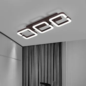 

Modern Led Chandelier Ceiling Lighter For Living room Bed room Lamparas Techo Lighting Fixture AC220V Coffee Color Finished