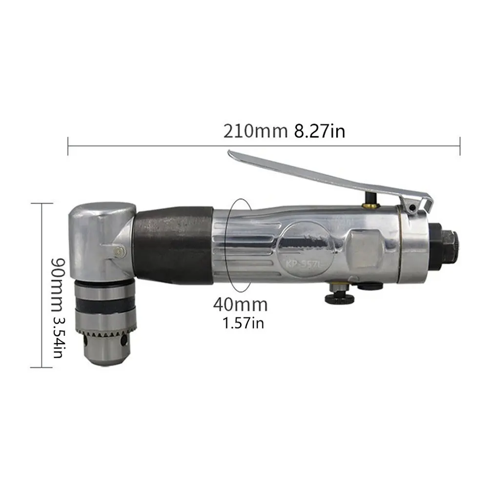 90 градусов 3/8 локоть пневматическая дрель промышленного класса локоть ветра партии высокоскоростная пневматическая дрель Kp-557L