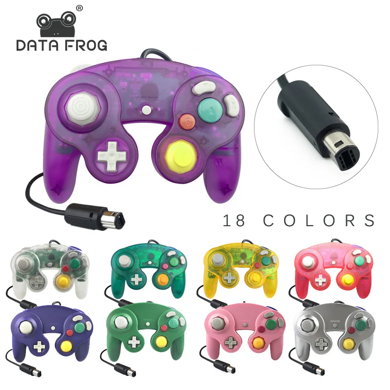 Классический проводной джойстик DATA FROG геймпад для Nintendo Wii вибрационный