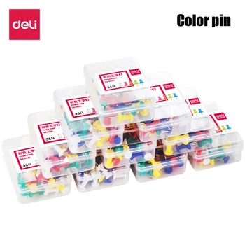 

35 pcs Color Thumbtacks Push Pins Map Pin Cork Board Thumb Tacks Pushpin Stationery Buttons Metal Nails Office School Supplies