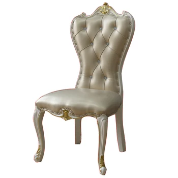 

European restaurant chair back simple manicure chair cosmetic restaurant wood chair white Restaurant Chair