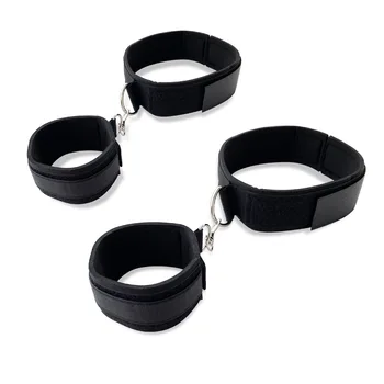 Slave BDSM Bondage Gear Nylon Hand Leg Handcuff Spreader Sex Toys For Woman Couples Fetish Cuffs Thigh Restraint Strap Sex tool 3