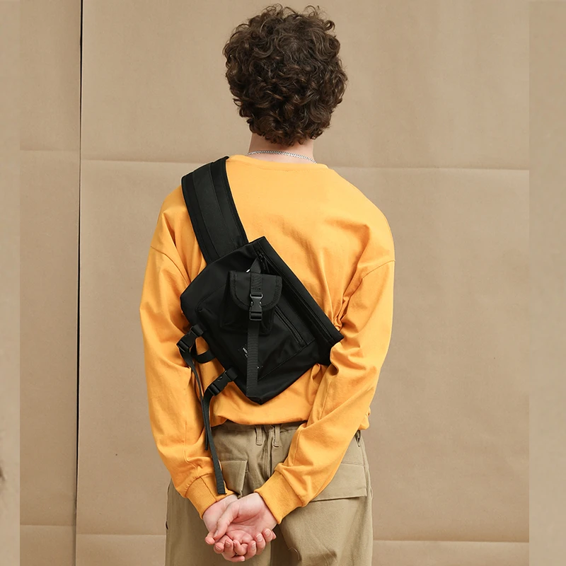 Multifunction Fashion Crossbody Bags Waterproof Nylon Chest Pack Hip