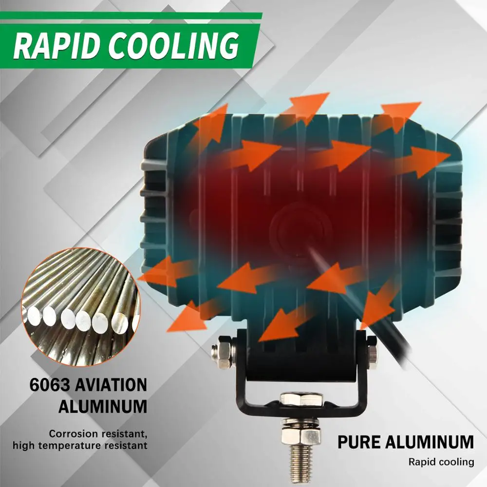 CO светильник 12D машинка для стрижки 48 Вт супер яркий прожектор точечный светодиодный рабочий светильник для Jeep Лодка Автомобиль Мотор внедорожнохо пикапа, ATV противотуманная фара дальнего света 12V 24V