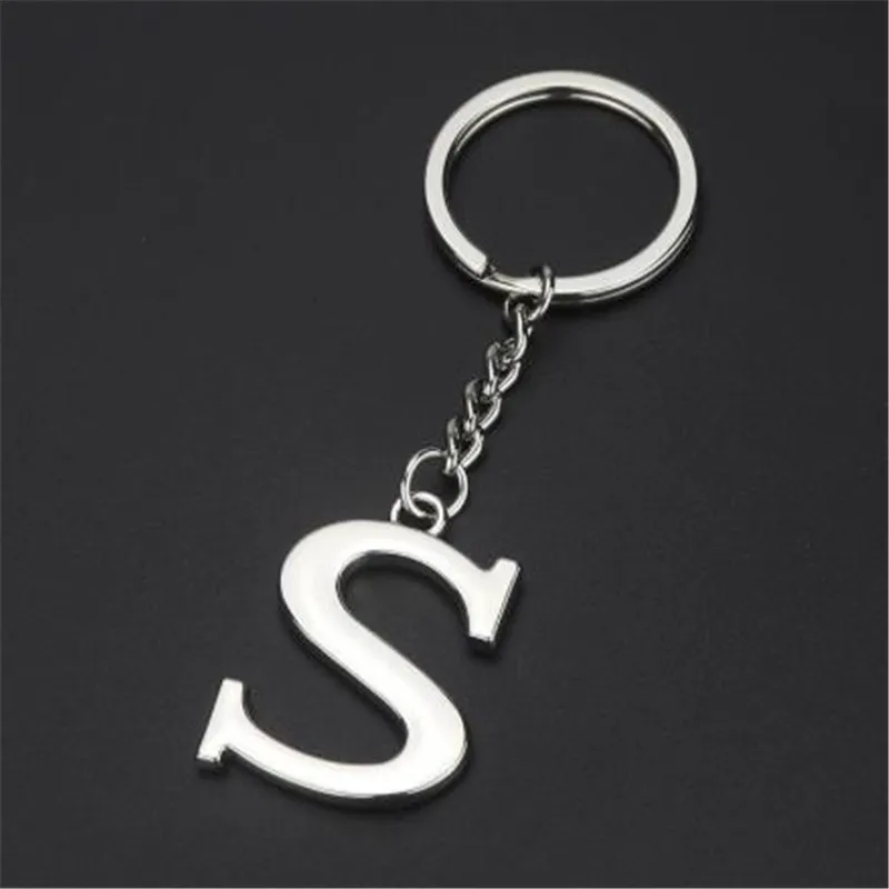 S Sitaicery, модный, сделай сам, A-Z, буквы, брелок для мужчин, начальный брелок с буквой, цепочка унисекс, брелок, 26 букв, вечерние, подарок, ювелирное изделие - Цвет: S