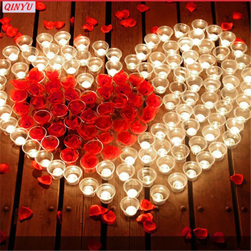 

500/1000/3000pcs 5*5cm Artificial Dried Flower Silk Rose Petals Leaves Party Event Wedding Supplies Favor white pink red blue 5Z