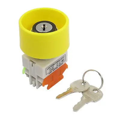 

AC 660V 10A DPST 2 Position Keylock Type Push 1NO 1NC 22mm