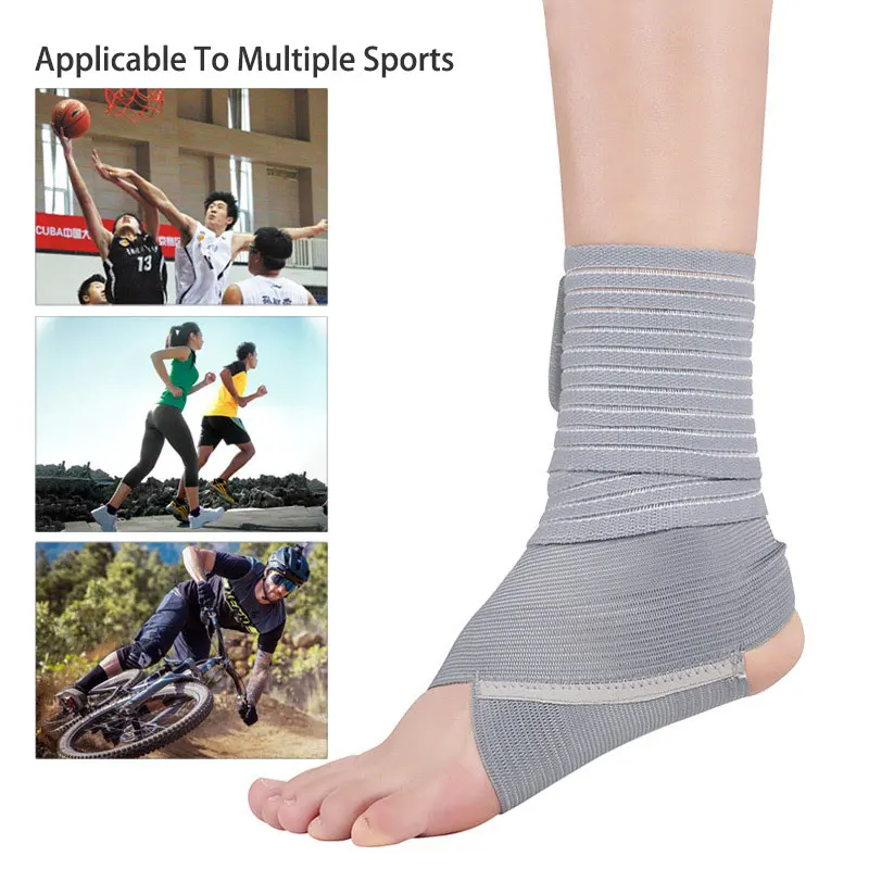 High Elastic Compression Nylon Ankle Bandage Brace Support For Sports