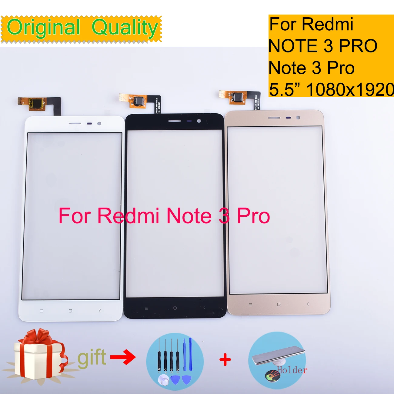 10 шт./лот,, для Xiaomi Redmi Note 3 Pro, сенсорный экран, дигитайзер, сенсорная панель, сенсор, переднее внешнее стекло, Note3 Pro, сенсорный экран