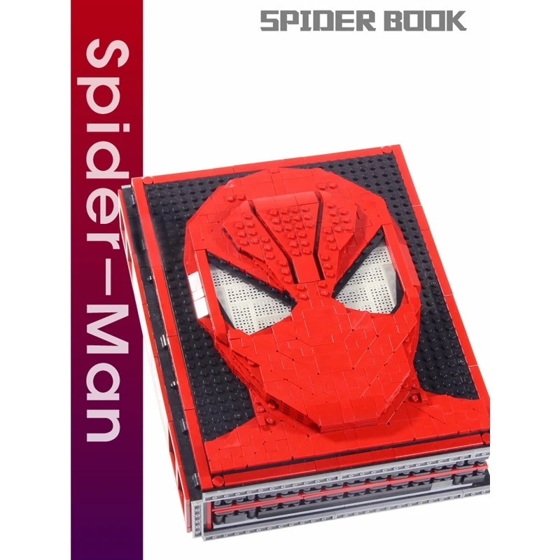 

Compatible Legoinglys Spider man Iron Man Book Building blocks with 52 Figures Superheros Marvel Avenger Toys For children