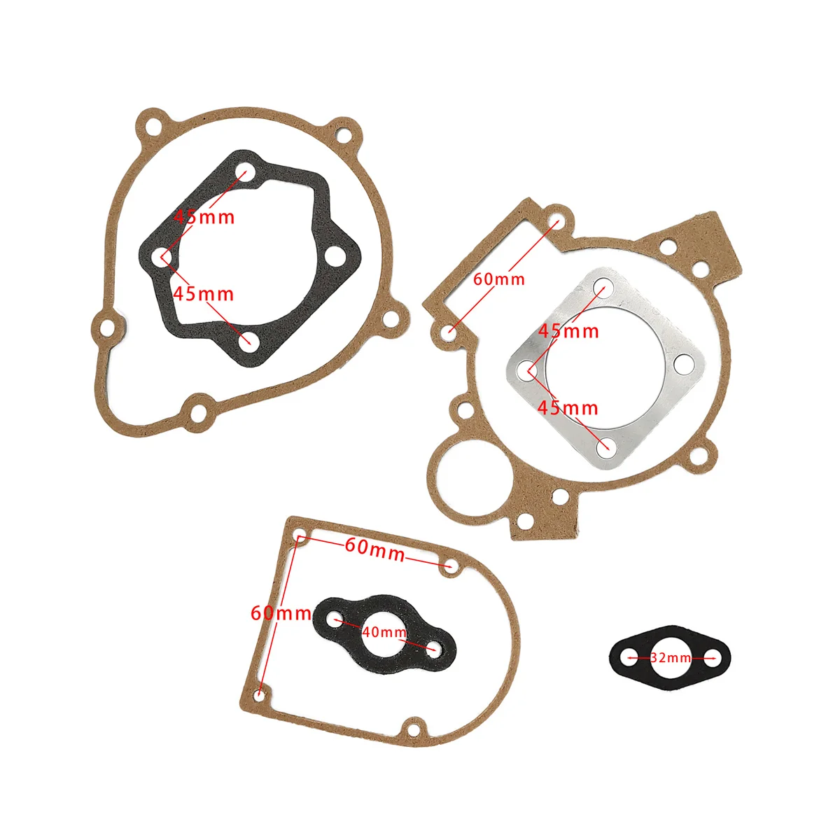 Carburetor Engine Gasket Kit 80cc Motorized Motorised Bicycle Push Bike engine gasket set