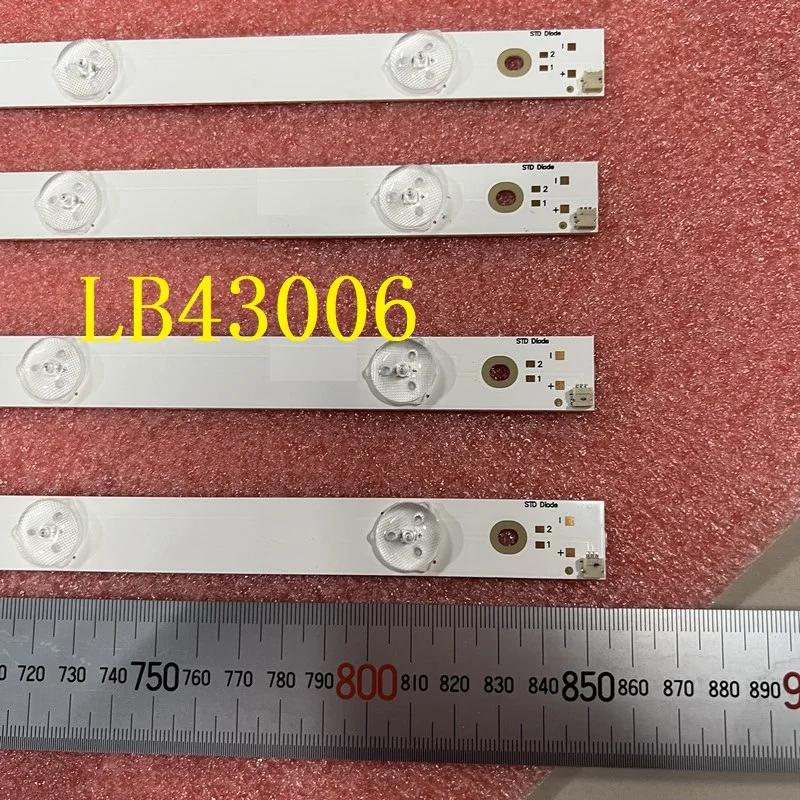 

4pcs/set LED Backlight bar For LE43A509A LED43D7200I SVJ430A07 R L type LB-C430F14-E1-L-G1-SE1 SE2 A G2 LB43006 F43B7200C