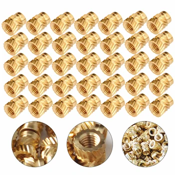 

50pcs M3 Threaded Press Fitting Heat Sink and Injection Molding Type Brass knucles for 3d printer