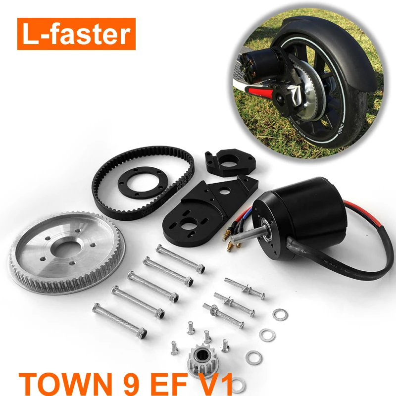 Домашний город 9 самокат электрический привод Набор сделай сам Kickscooter с ременным