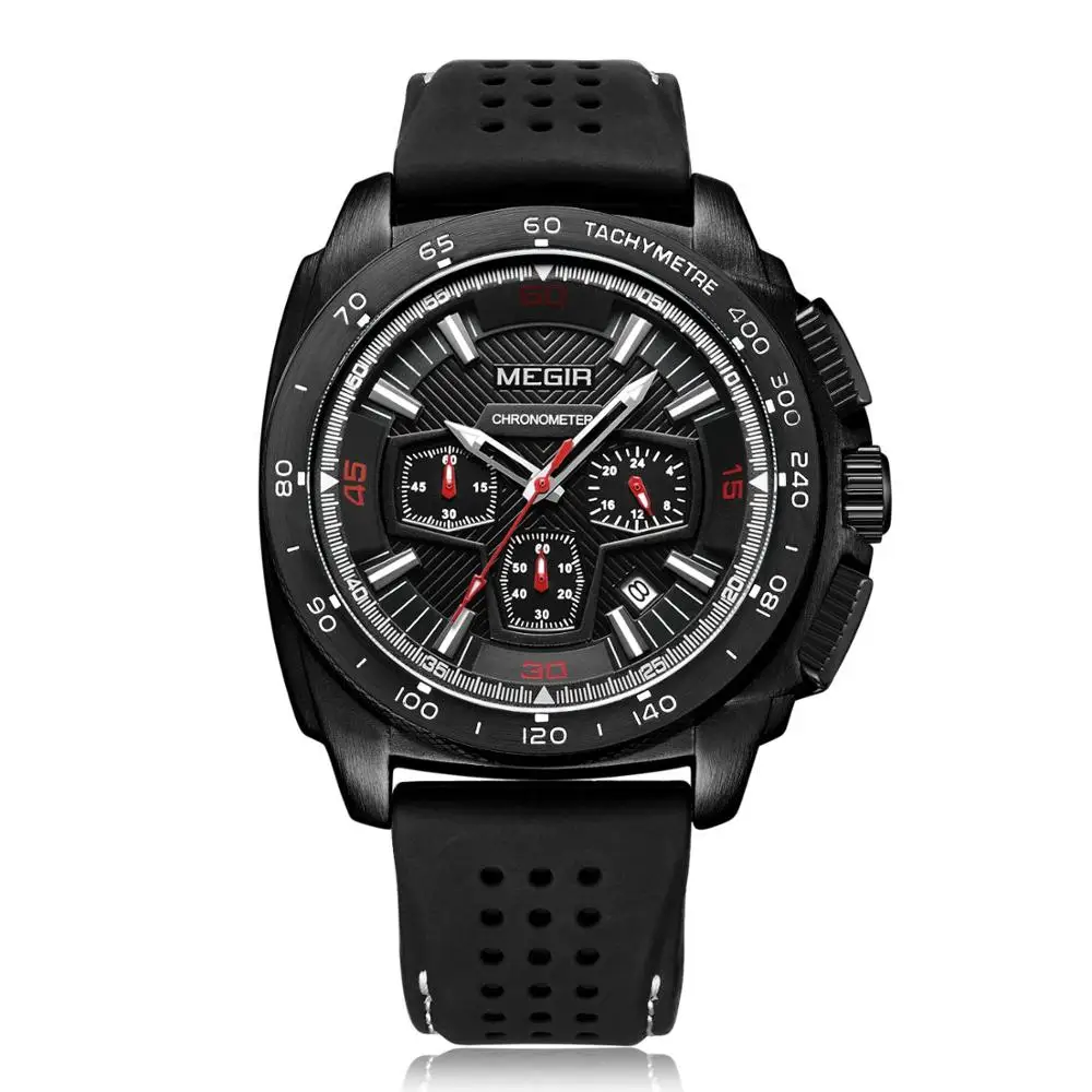 

MEGIR Fashion watch personality dial high quality movement alloy case casual men's watch 2056