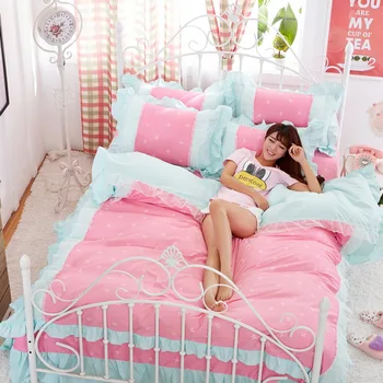 

Hot Sale Bedding Sets Wedding Christmas Gift Bedclothes Duvet Cover Set in grey&blue New Arrivals