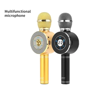 

Bluetooth Wireless Microphone Handheld Karaoke Mic KTV Wireless Karaoke Handheld Microphone USB Player Microphone