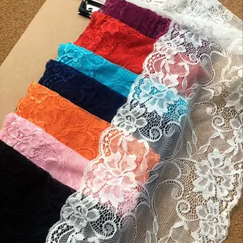 

5yards/lot Width 17.5cm Elastic Lace Fabric,DIY Garment Accessories,Sewing Swiss Trim Wedding Lace RS2486