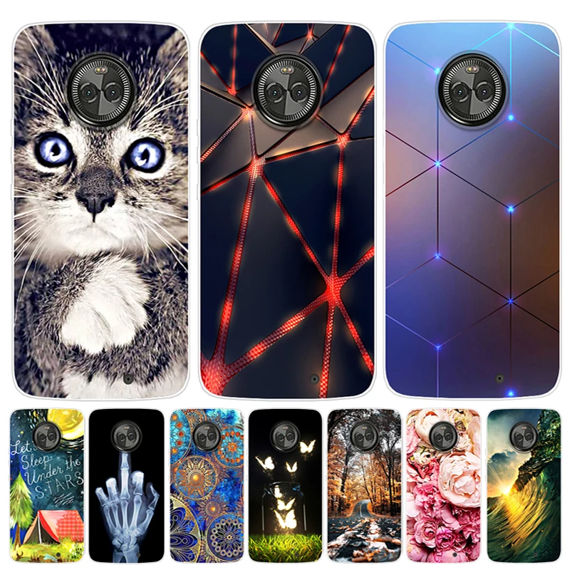 Чехол для Moto X4 тонкий мягкий ТПУ чехол с милым мультяшным рисунком телефона Motorola