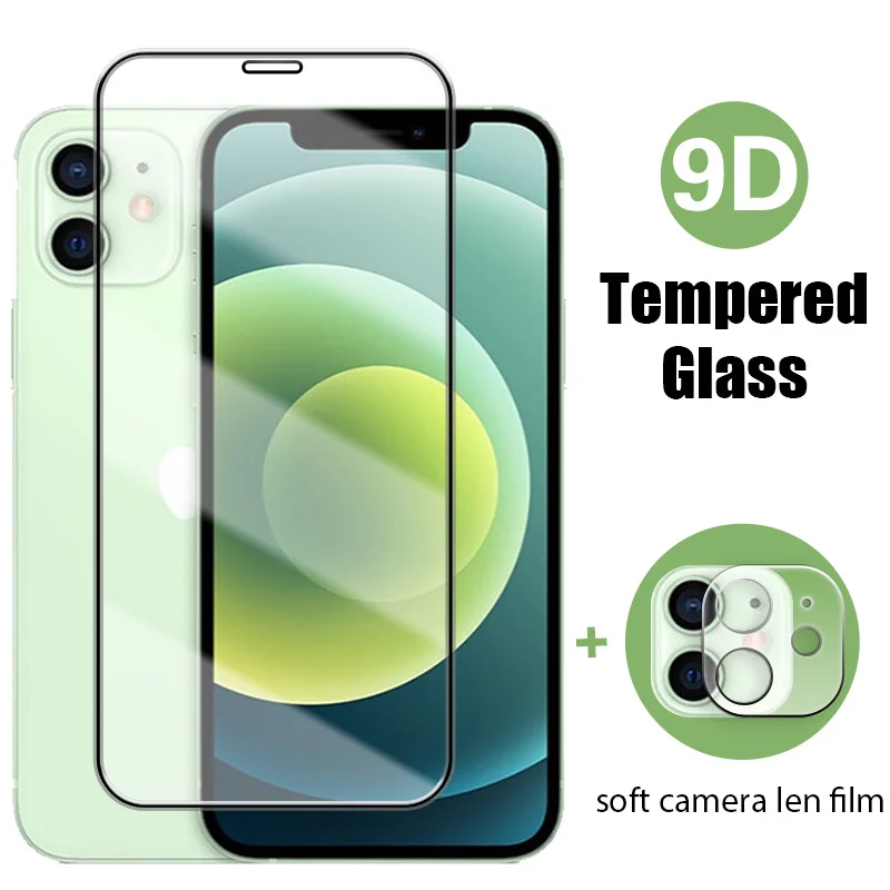 Защитное стекло 9D для iphone 13 pro max mini покрытие с закаленным стеклом 12 i12 x xs xr |